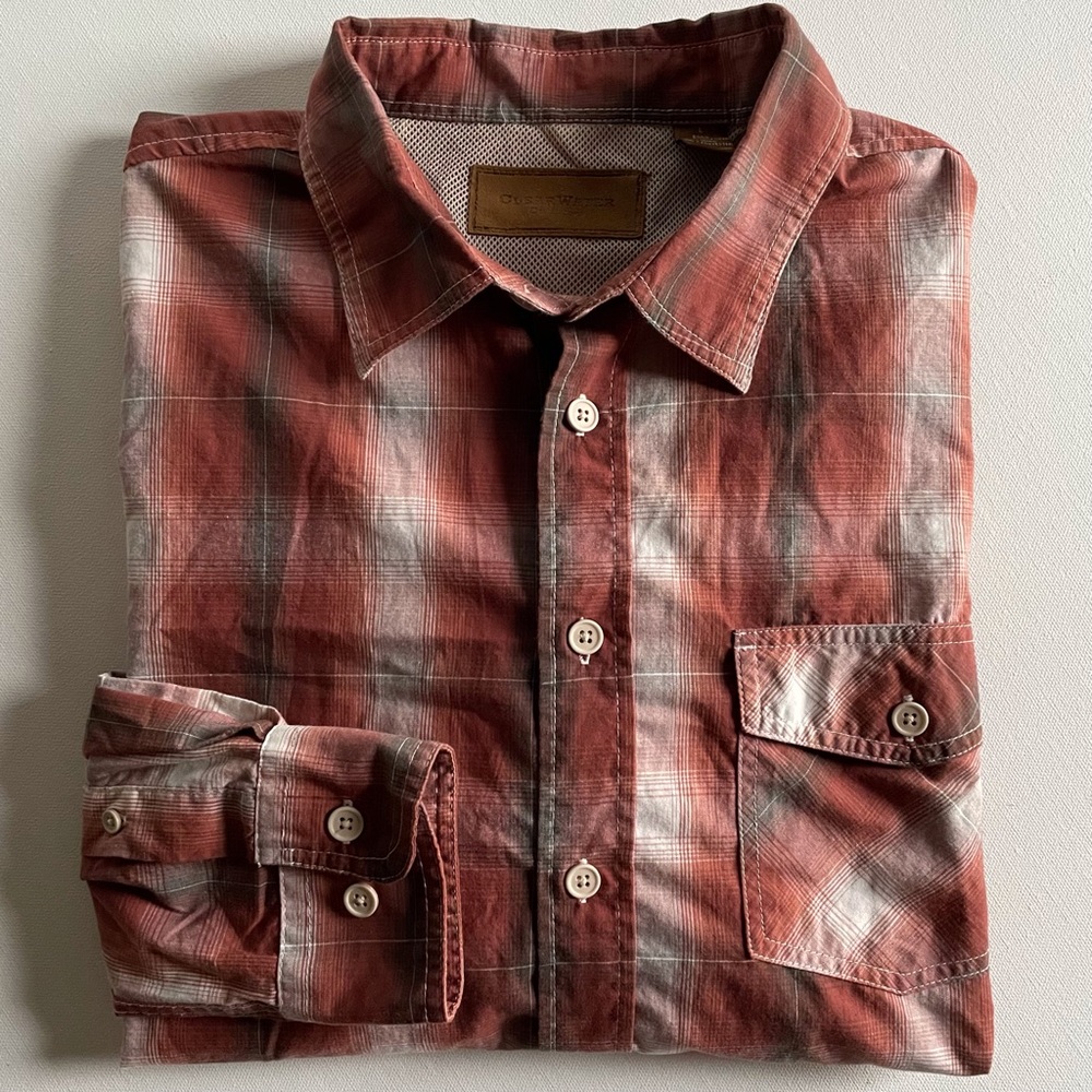 Clearwater Outfitters Men Large Burnt Orange Shirt
